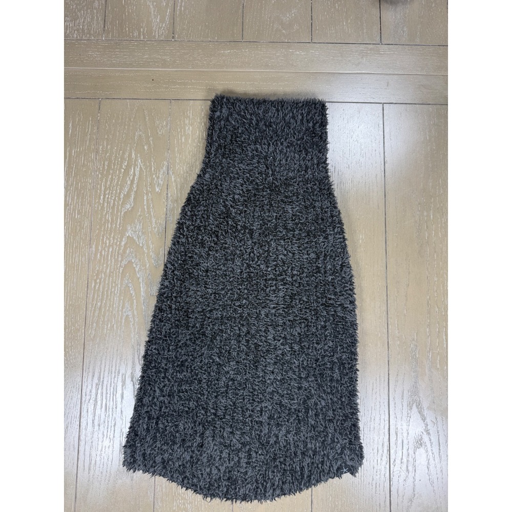 Barefoot Dreams Pet Sweater Large Carbon‎ Gray CozyChic Fuzzy Knit Dog Vest